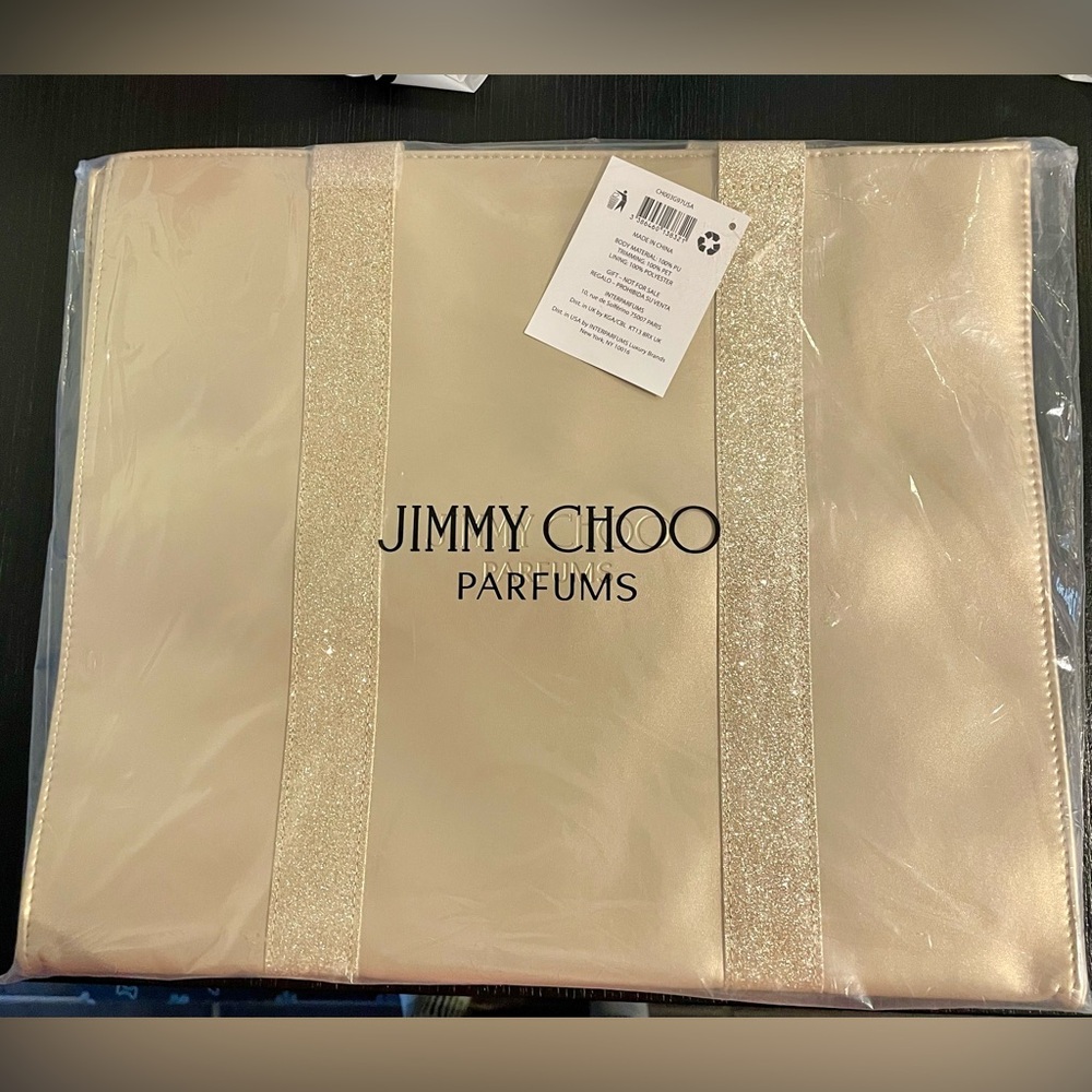 Jimmy Choo Gold Tote Bag, NWT, Still In Bag.